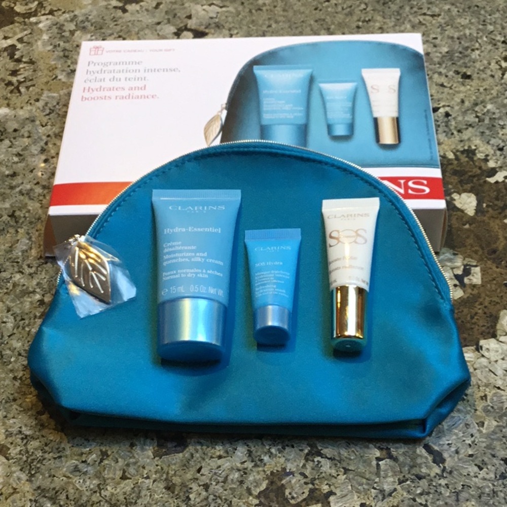 Clarins Hydration and Radiance Skincare Trio